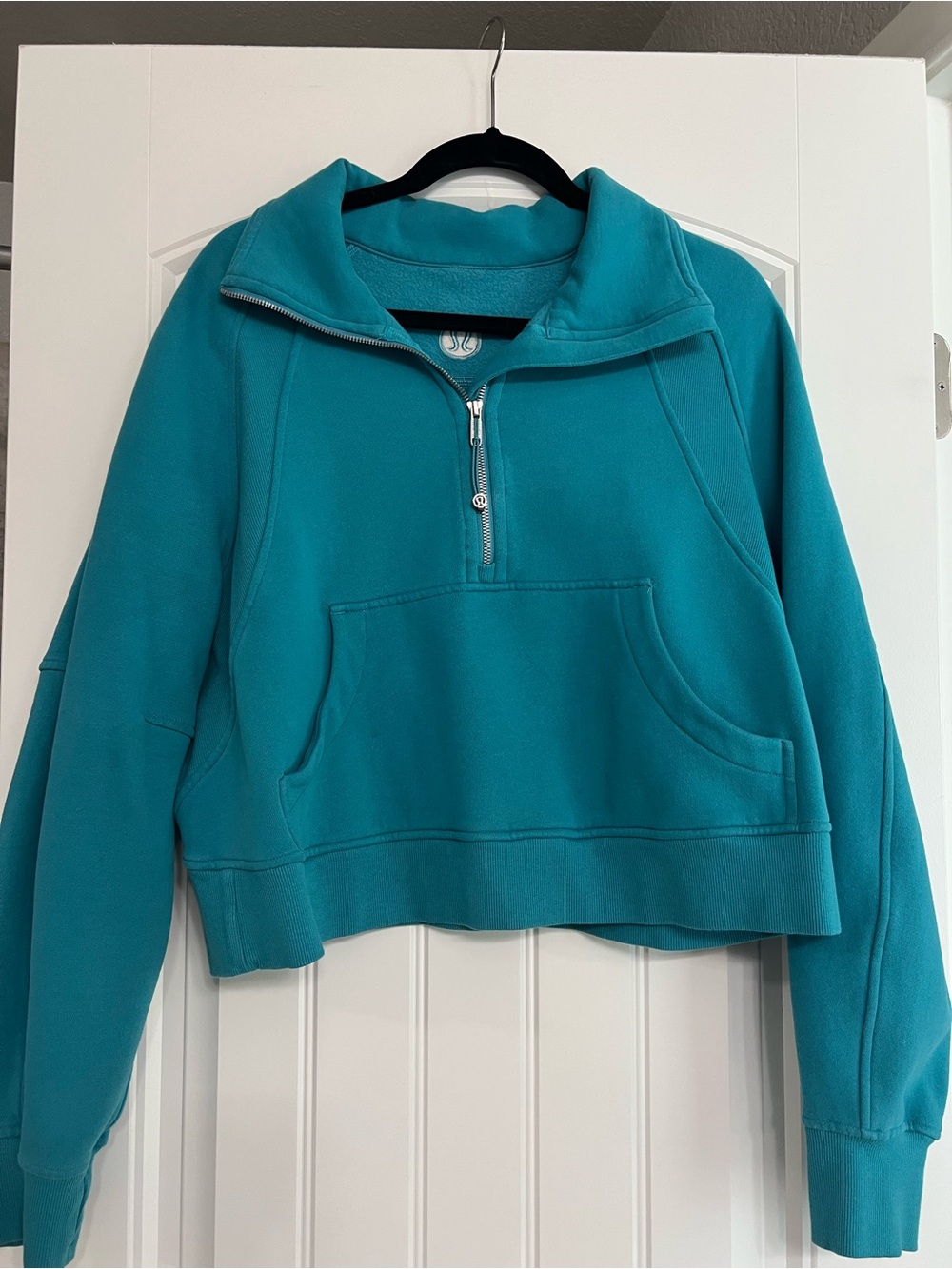Lululemon Teal Half-Zip Scuba Sweatshirt